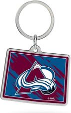 Colorado Avalanche Metal Keychain, State Shaped