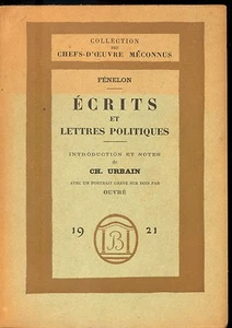 ECRITS ET LETTRES POLITIQUES. FENELON. - Picture 1 of 1