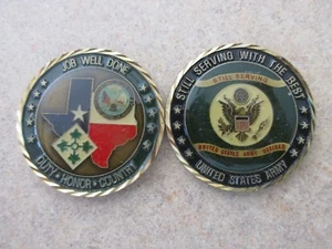 Challenge Coin US Army 4th Infantry Division Ft Hood Texas Still Serving - Bild 1 von 1