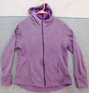 Danskin Hooded Sweatshirt Girl's L (12-14) Purple Heather Full Zip - Picture 1 of 12