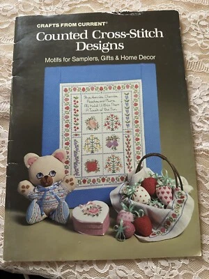 Current: COUNTED CROSS-STITCH DESIGNS - Motifs for Samplers, Gifts, Home Decor  - Image 1 of 4