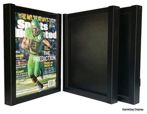 MAGAZINE SPORTS ILLUSTRATED DISPLAY FRAME CASE BLACK SHADOW BOX LOT OF 3 - Picture 1 of 4