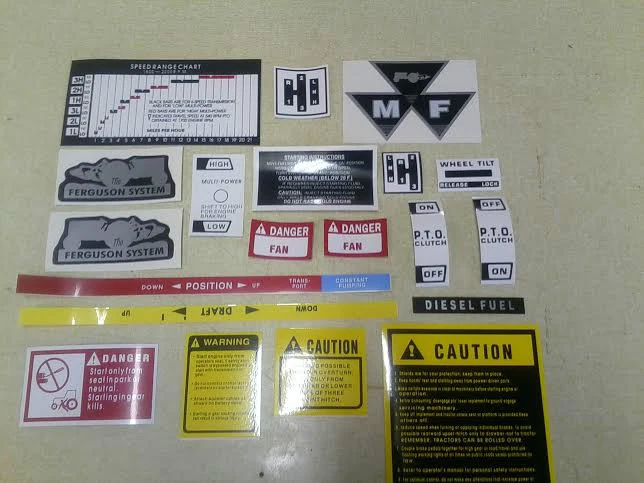 Massey Ferguson Caution Decals - Image 1 of 1