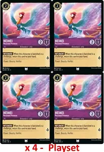 Juego Disney Lorcana x4 HeiHei Presencia Persistente 43/204 Sin Lámina Floodborn - Imagen 1 de 2