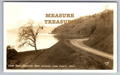 Foto postal C.1920 RPPC LUCERNA CA UNION TAHOE HIGHWAY LAKE COUNTY DINARDO Q1 Foto 1 de 2