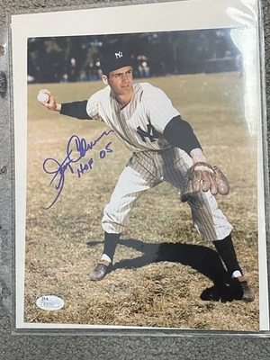 JERRY COLEMAN NY Yankees Autograph Signed 8x10 Photo w/ COA - Image 1 of 2