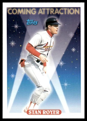 1993 Topps Stan Royer St. Louis Cardinals #820 - Image 1 of 2