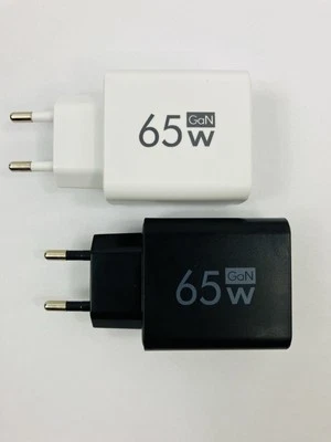 65 W USB-C Ladegerät GaN Schnellladegerät PD Quick Charge 3.0 USB-A - Bild 1 von 3