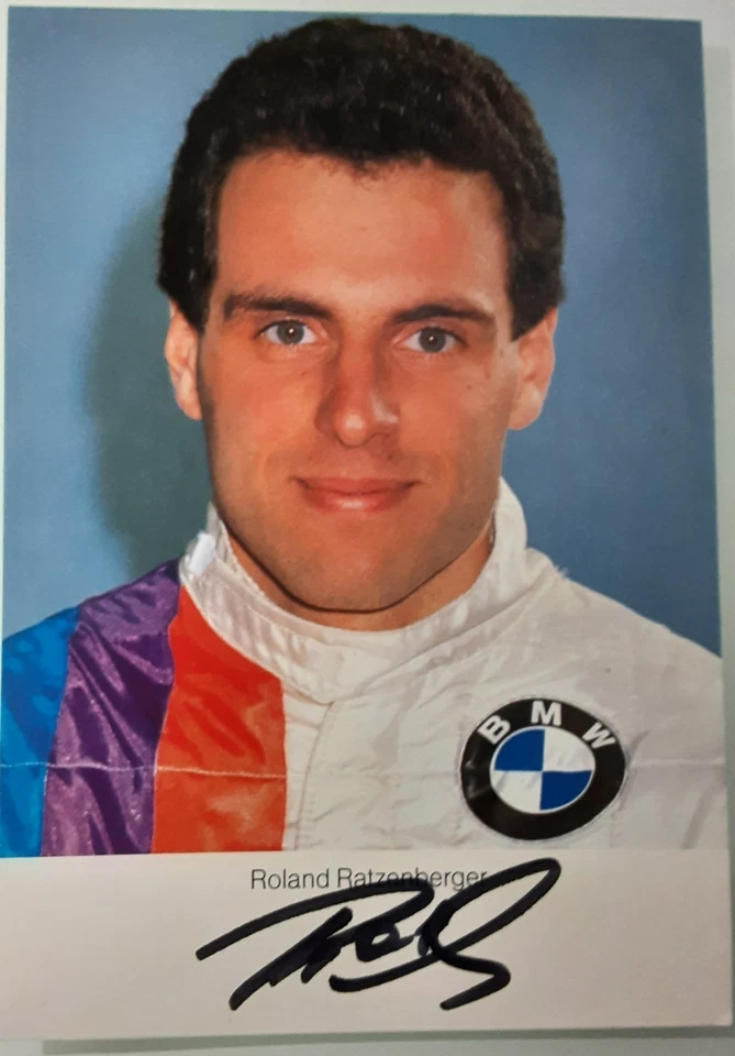 ROLAND RATZENBERGER  (+) Formel 1   Autogrammkarte mit original Unterschrift - Bild 1 von 1