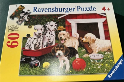 Rompecabezas Ravensburger 2010 60 piezas fiesta de cachorros 14,25 x 10 1/3" para edades 4+ Foto 1 de 4