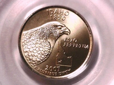 2007 P Washington Idaho State Quarter PCGS MS 68 Satin Finish 12391393 - Image 1 of 3