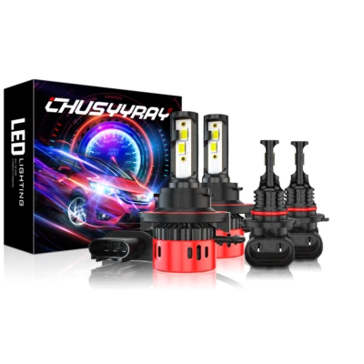 For Scion XB 2004 2005 2006 4X LED Headlight High/Low Beam + Fog Light Bulbs Kit - Image 1 of 4