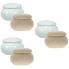  6 Pcs Small Balm Container with Lid Nail Art Brush Cup Liquid
