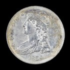 1839 Capped Bust Half Dollar ? Au Details ? 50C Silver Coin Almost Unc ?Trusted?