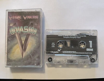 Vinnie Vincent Invasion Cassette Tape Chrysalis 1986 Kiss Metal Rock Guitar - Image 1 of 4
