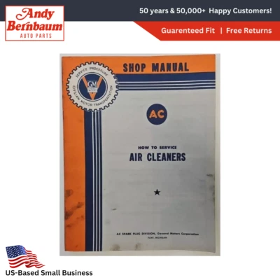 General Motors Corp AC Bujía Division Y Aire Limpiador Servicios Tienda Manual - Imagen 1 de 4