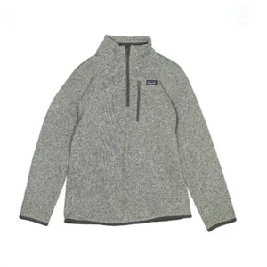 Patagonia Better Sweater Quarter Zip Fleece Jacket Kids 12 Gray Casual Gorpcore - Picture 1 of 4