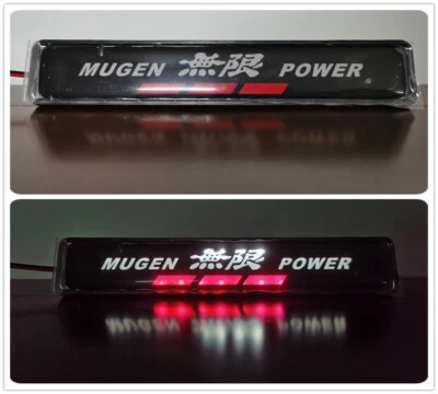 Luz LED Mugen Power apta para parrilla delantera de coche insignia calcomanía iluminada pegatina Foto 1 de 4