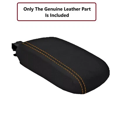 Nueva cubierta de tapa de consola central de cuero con puntada naranja para SUBARU IMPREZA 2012-2016 Foto 1 de 3