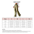 (Od Green M)Women Trousers Polyester Fiber Pure Color High Waist Two Pocket Hg5