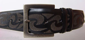 Cesare Paciotti Made in Italy Leather Belt With Solid Metal Buckle Size 115 - Picture 1 of 4