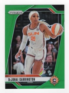 2024 Panini Prizm WNBA Green Prizm 118 DiJonai Carrington Connecticut Sun - Picture 1 of 2