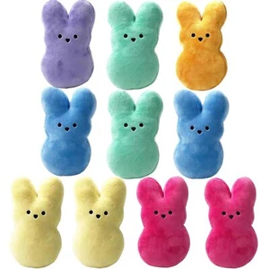 FBDCYIA 6Pcs Easter Bunny Stuffed Animal Cute Animal Carrot Peep Bunny Doll E... - Picture 1 of 6