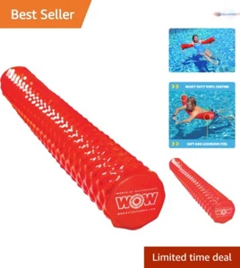 Pool Noodle Foam 46" Long Ribbed Grip Buoyant Float for Swimming Relaxation - Picture 1 of 7