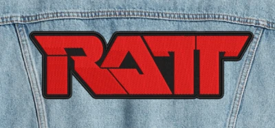 RATT BACK Patch Embroidered High-Quality Ratt Band Logo Patch Red - Image 1 of 2