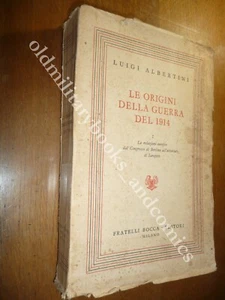 LE ORIGINI DELLA GUERRA DEL 1914 LUIGI ALBERTINI VOLUME I INTONSO - Picture 1 of 4
