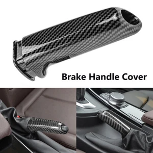 Cubierta de manija de freno de mano negra de fibra de carbono para BMW E46 F30 F32 E90 E92 F80 - Imagen 1 de 11