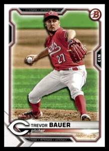 2021 Bowman #9 Trevor Bauer   Cincinnati Reds