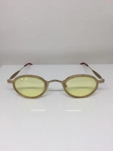 New Vintage Matsuda 10401 Eyeglasses PG Gold With Ivory Frame Insert 44mm Japan - Picture 1 of 10