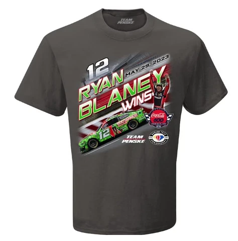 Ryan Blaney #12 NASCAR 2023 Charlotte 600 Winner 5.29.2023 Win T-Shirt Cover