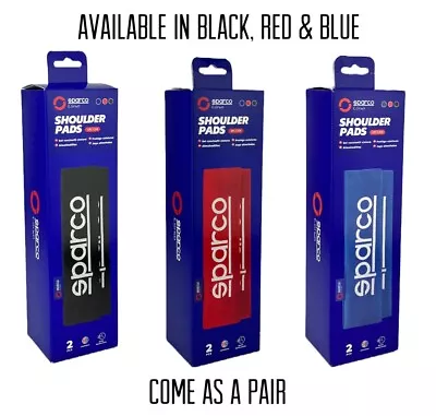 Sparco Seat Belt Pads Comfortable Car Harness Cover Shoulder Pads Black Red Blue • 12.48€