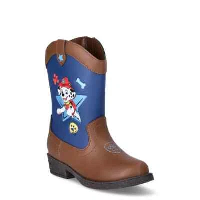 Botas de vaquero Paw Patrol para niños talla 7 8 u 11 imitación cuero Chase Marshall Foto 1 de 4