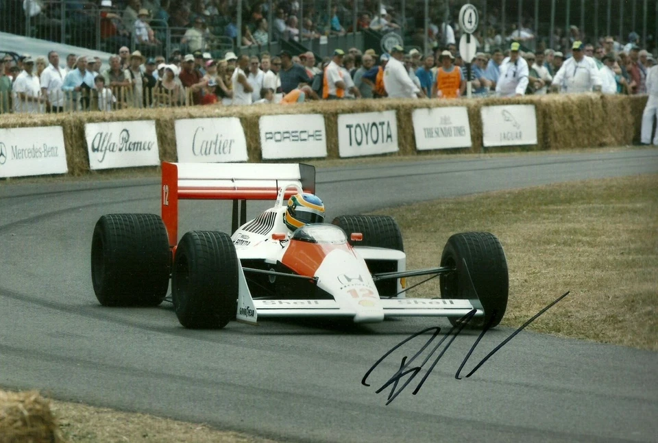 Bruno Senna Lotus Williams McLaren MP4 4 Large F1 signed photo In person - Image 1 of 1