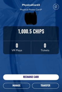 Dave and Buster's Power Card With 1000 Chips (READ DESCRIPTION) - Picture 1 of 2