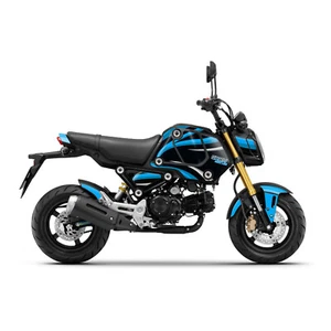Aqua Wavey Vinyl Graphics Wrap Sticker For Honda GROM 125 MSX125 21 22 23 - Picture 1 of 4