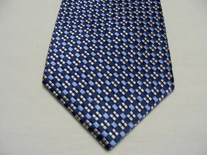 TALBOTS KIDS - Geometric Patterned - Large 15 1/2" Size - Boys Silk Zip-On Tie! - Picture 1 of 8