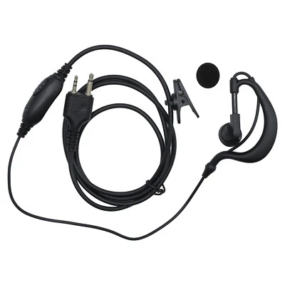 1-5X With PTT MIc Headsets/Earpiece for Midland 2/Two Way Radio Walkie Talkie - Image 1 of 4