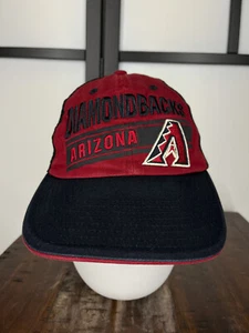 Arizona Diamondbacks Hat Cap Snap Back Adult Red Black MLB Trucker Cotton Poly - Picture 1 of 14