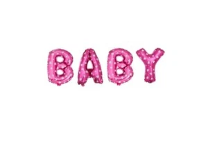 Globos de papel aluminio Real-Gangains NO FLOTANTES - 16" OH BABY ITS A GIRL BABY BAB fiesta - Imagen 1 de 2