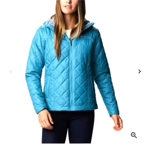 New Columbia Copper Crest Canyon Blue Hooded Jacket Size XS - Picture 1 of 10