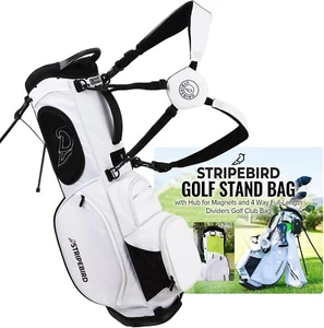 Golf Stand Bag with Hub for Magnets - 4 Way Full-Length Dividers Dual Strap - Picture 1 of 6