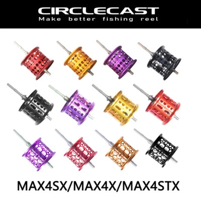 Carrete de carrete poco profundo BFS reacondicionamiento para carrete de fundición de aluminio Abu MAX4X/MAX4SX/MAX4STX Foto 1 de 4