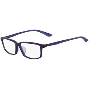 NEW NIKE 7913AF 416 Satin Dark Blue Eyeglasses w/Crystal Blue Temples 56/13/140