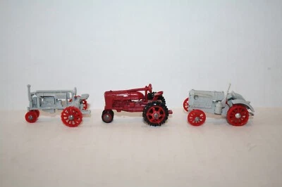 3 LOT IH ANTIQUE TRACTOR REPLICAS DIECAST-1/80??-NICE-LOOSE-ERTL HONG KONG - Image 1 of 4