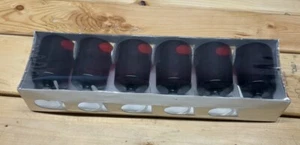 Vintage Luminarc 7oz Ruby Red Wine or Sherry Glasses Set of 6 New SEALED - Picture 1 of 5