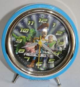 Disney Toy Story Desk Alarm Clock BUZZ LIGHTYEAR COWBOY WOODY REX DINO HAMM PIG - Picture 1 of 3